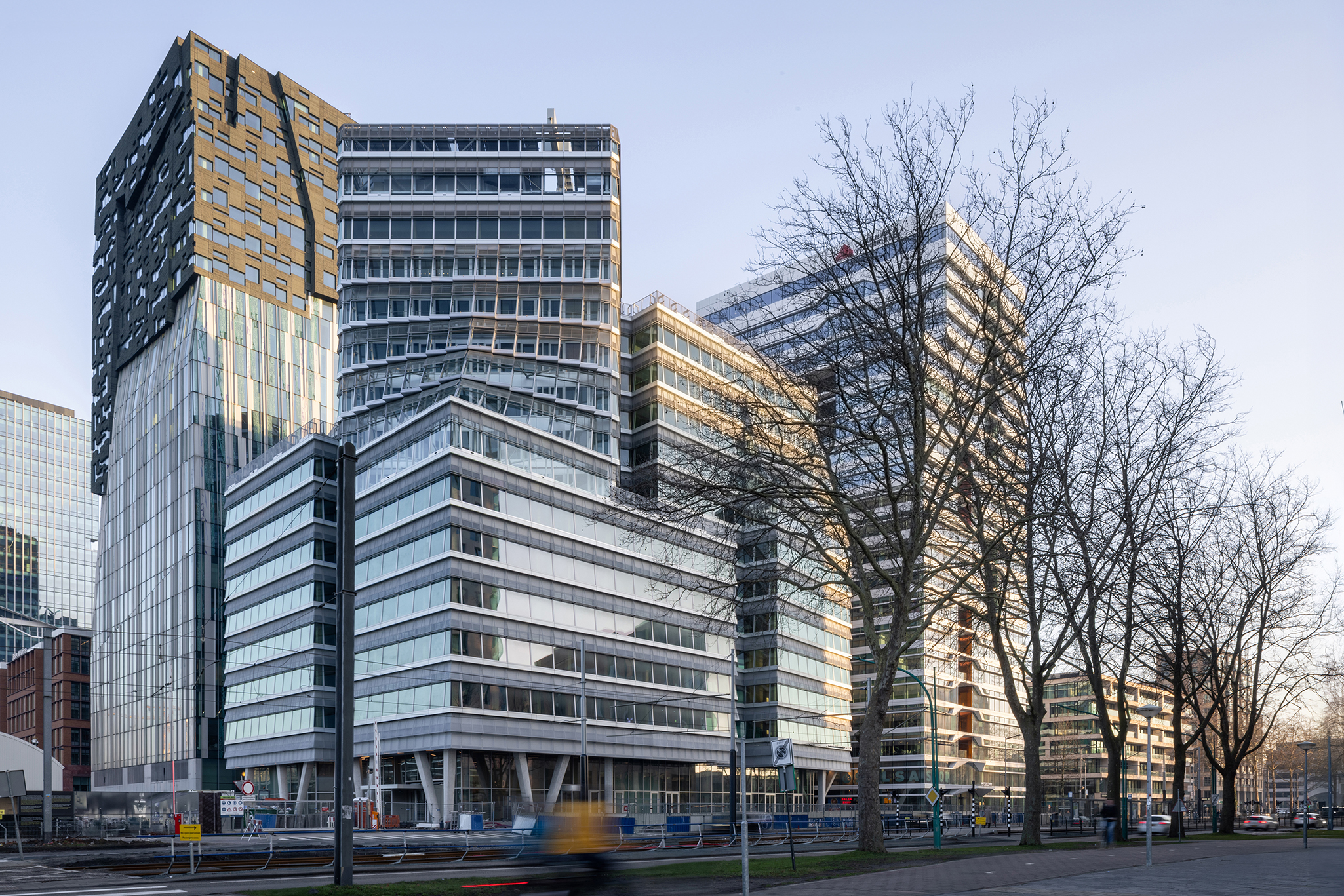 CubeHouse in Amsterdam Zuidas, 13-story hybrid timber office building by SO–IL 
