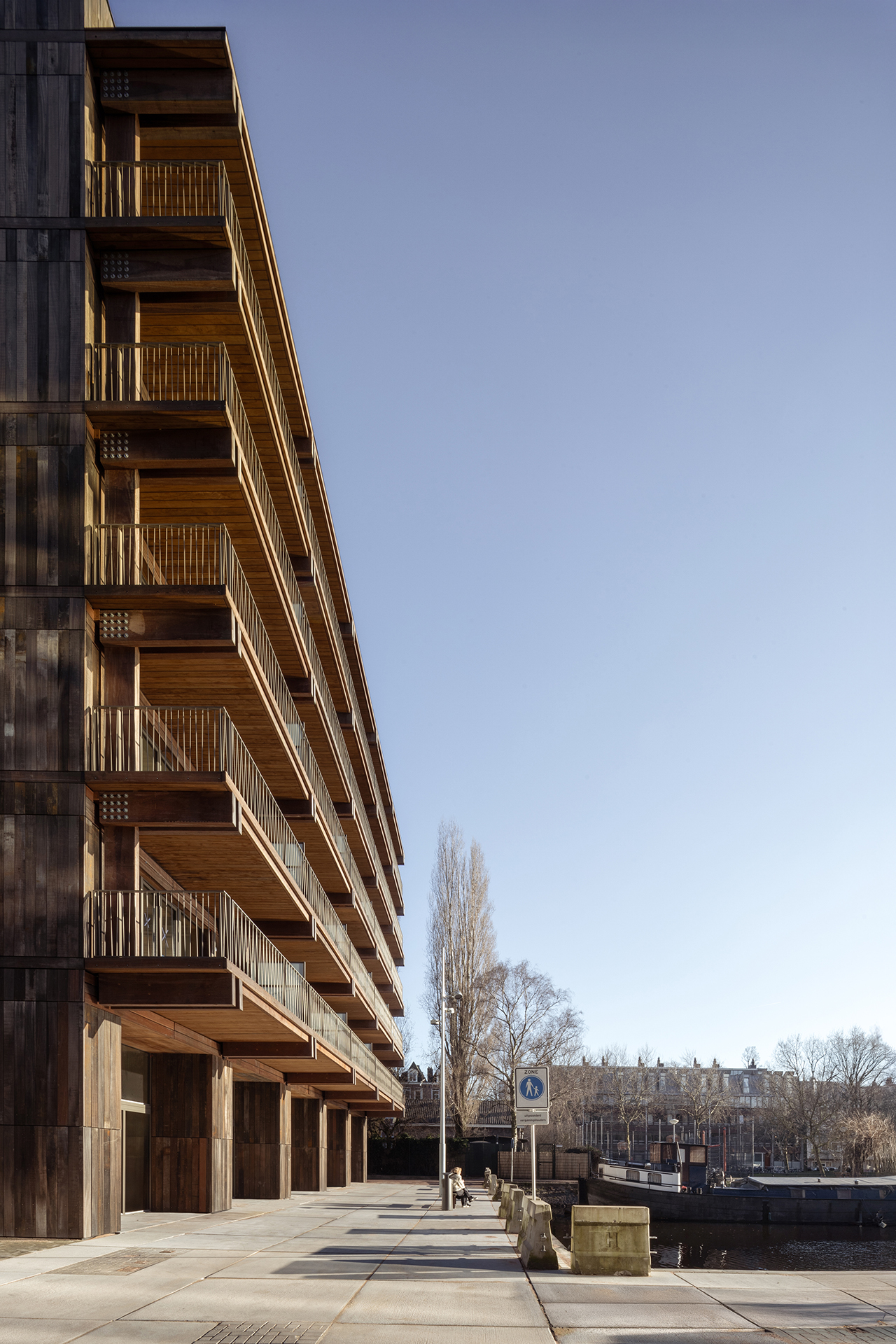 Houtrak housing building in Oostenburg Amsterdam 