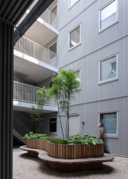 Houtrak housing building in Oostenburg Amsterd 
