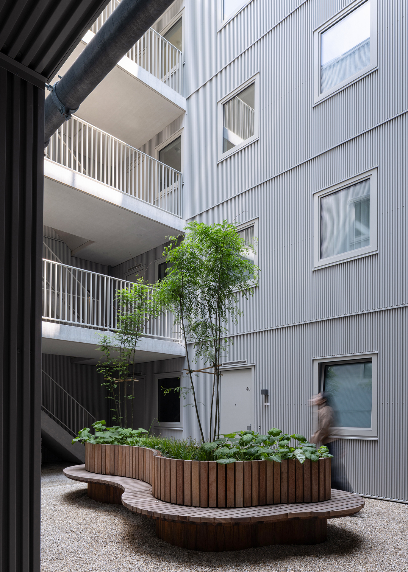 Houtrak housing building in Oostenburg Amsterd 