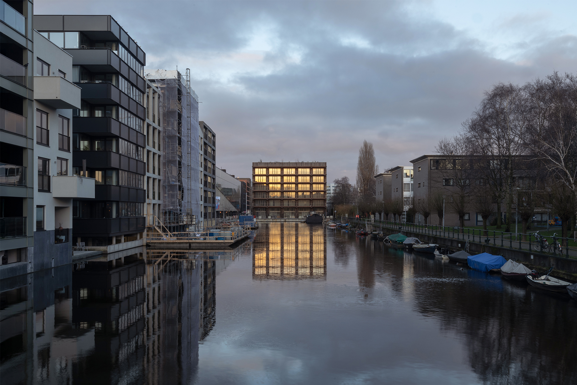 Houtrak housing building in Oostenburg Amsterdam 