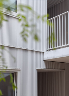 Houtrak housing building in Oostenburg Amsterdam 